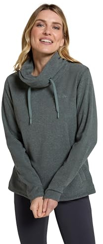 Mountain Warehouse Hebridean Womens Cowl Neck Fleece | Ladies Comfortable & Breathable Microfleece Sweater with Brushed Inner, Front Pockets for Storage, For Everyday & Casual Wear