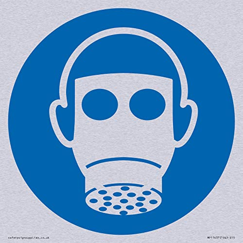Mandatory: Wear respiratory protection Sign - 150x150mm - S15
