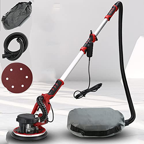 Ponceuse orbitale aléatoire 1250 W, Ponceuse orbitale électrique aléatoire Ponceuse rotative 0-3000 TR/Min, avec Disque de ponçage, Sac à poussière, Papier de Verre, avec système d'auto-Nettoyage,Ba