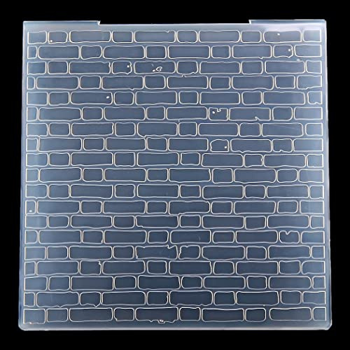 Kwan Crafts Brick Wall Hintergrund Kunststoff Prägeschablonen für Kartenherstellung Scrapbooking und andere Papierbastelarbeiten 3050914