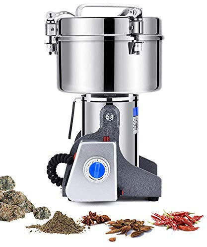 2500G Moulin à grains électrique Moulin à épices Moulin à herbes Swing Type Machine à poudre superfine Moulin à herbes pour cuisine Poivre Café Famille Médical Poudre Machine 220V