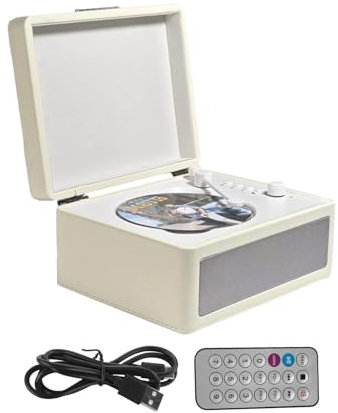 FUNFANG BT turntable Player record player record player BT Portable Player audio & video turntables Music Player Retro Player Multifunctional Tray-type BT Cassette Record Player Audio Turntables