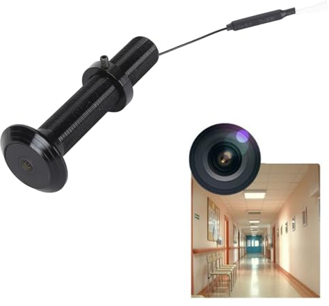 Yunseity Door Peephole Camera, HD 1080P WiFi Front Door Viewer Built in Storage, 220 Degrees Wide Angle Door Eye Hole IP Camera for Tuya APP (128GB)