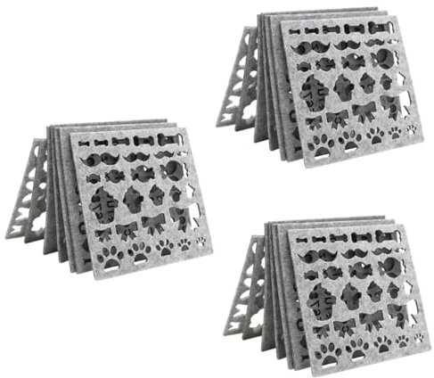 Lurrose 21piezas Moldes De Fieltro Para Aguja Plantillas De Manualidades Para Bordado y Aplicación Para Crear Animales y Joyas