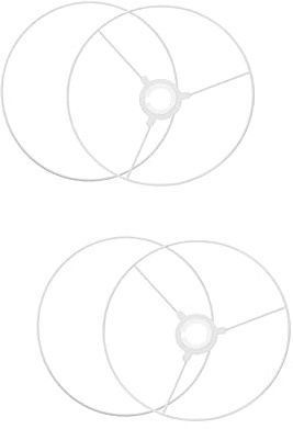 Gadpiparty 2 Sätze Lampenschirmrahmen lamp holder lampenaufhängung Lampenschirmringe aus Draht Lampenschirm aus Draht Lampenschirm aus Metalldraht Trommelring-Lampenschirm Schutz Metall Ring
