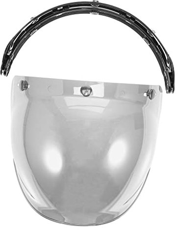 Visière de Casque Moto PC avec Support, Remplacement Souple pour Casque