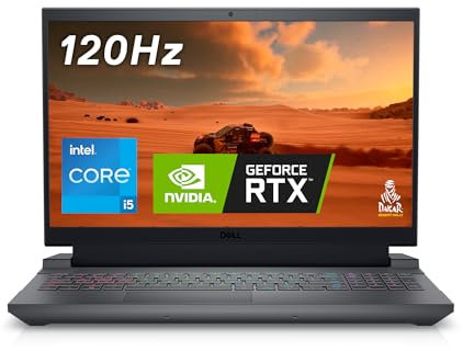 Dell G15 5530 Ordenador portátil Gaming 15.6 FHD 120Hz Display, Intel Core i5-13450HX, NVIDIA RTX 3050 6GB, 16GB RAM, 512GB SSD, Teclado retroiluminado QWERTY Español, Gris, Ubuntu Linux 22.04
