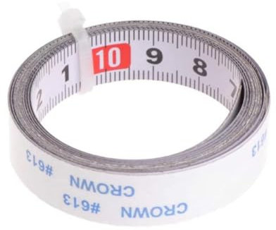 EsportsMJJ Self-adhesive Tape Measure Steel Tape Ruler Metric Scale 1M-5M Length For T-track Router Table Saw Household Measuring Tools (Left to Right, 4M)