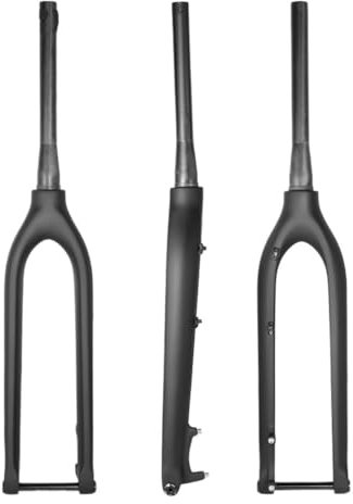 MAYANGYANG Fahrrad Gabel 27.5er 29er Carbon Mountainbike Gabel 650B MTB Carbon Gabeln 15x 100mm Steckachse Verjüngt Starre Gabel Fahrrad Zubehör Fahrradgabeln(27.5er Black Matte)