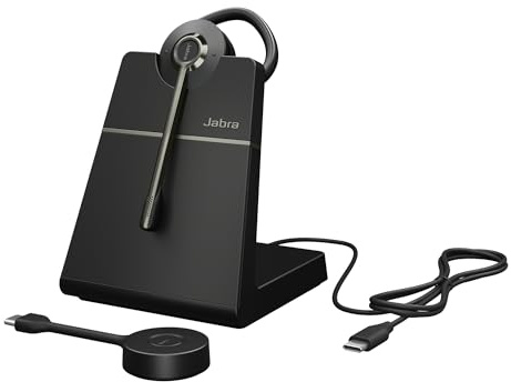 Engage 55 SE Convertible headset UC with earhook, Link 400c DECT adapter USB-C, Engage 55 Deskstand, 1.2m USB-C to USB-C Cable, Eargels, Headband, Neckband, Carry case, Warranty (safety leaflets)