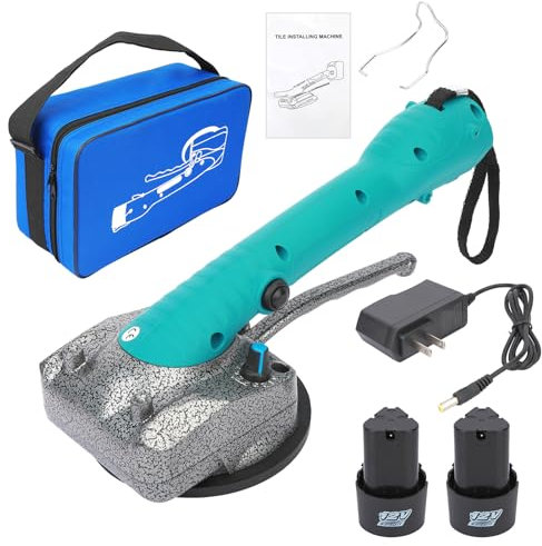 Outil de vibration pour carrelage, machine à carreler à adsorption 45kg, 5 vitesses réglables, machine à vibrer sans fil pour carrelage, machine à poser les sols à ventouse, outil de pose de carrelage