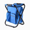 XANAYXWJ Sedia da Pesca Mini Sgabello Pieghevole da Campeggio Sgabello Pieghevole da Pesca sulla Spiaggia all'aperto con Borsa del Ghiaccio Isolante Zaino in Spalla Picnic Viaggi (Blu)