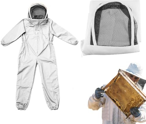 Schutzkleidung für , Imkeranzug | Belüfteter Bienenschutzanzug – fest sitzende Imkereiausrüstung für Frauen, Männer, professionelle und Anfänger-Imker.