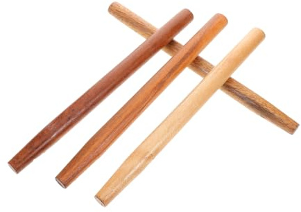 Cabilock 4pcs Hardwood Tool Handles for Garden Hoes and Shovels 40cm Replacement Wooden Handles for Outdoor Gardening and Weeding