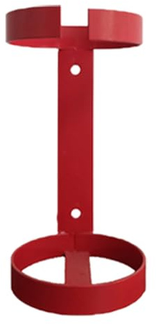 Brandsläckarfäste, 5–6 kg väggmonterat släckarhållare, kraftig brandsäkerhetskrok, förvaringsstativ för hemmakontor, garage (rund)