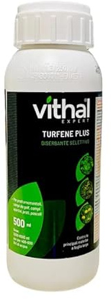 Turfene Plus 500 ml Vithal | Diserbante Selettivo per Prato | Efficace contro Infestanti a Foglia Larga | Azione Rapida e Protezione Prato Ornamentale