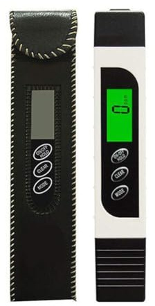 Wasserqualitätsprüfer TDS EC Meter mit pH- und Temperaturstift, 0-9990ppm, µs/cm, ℃/℉ LCD Hintergrundbeleuchtung, für AUTO Locking & ATC, für Trinkwasser, Aquarium, Pool, RO/DI System (Blau)