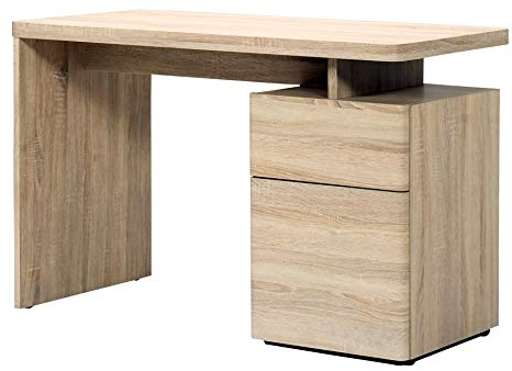Jahnke CU-LIBRE 120 - Schreibtisch mit 1 Tür und 1 Schublade, 120 x 55 x 76 cm, Sonoma Eichen-Effekt