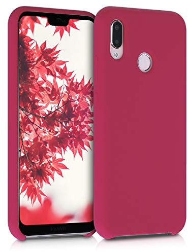 kwmobile Housse Compatible avec Huawei P20 Lite Coque - Housse de téléphone Protection Souple en TPU Silicone - Fuchsia Mat