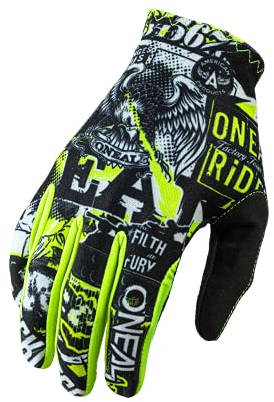 O'NEAL | Fahrrad- & Motocross-Handschuhe | Kinder | MX MTB DH FR Downhill Freeride | Langlebige, Flexible Materialien, belüftete Handoberseite | Matrix Youth Glove Attack | Bunt | Größe L