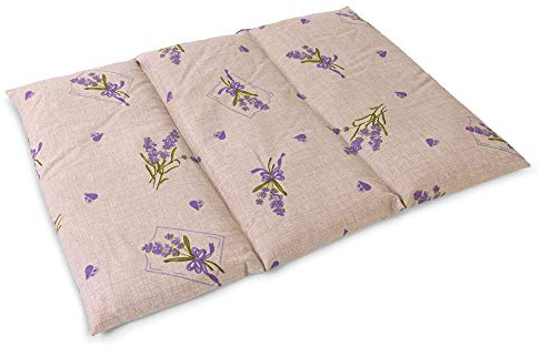 GIRAFFENLAND Bio-Dinkelkissen groß 40x30cm - 3-Kammer - Landhausstil Romantik - Wärmekissen Körnerkissen