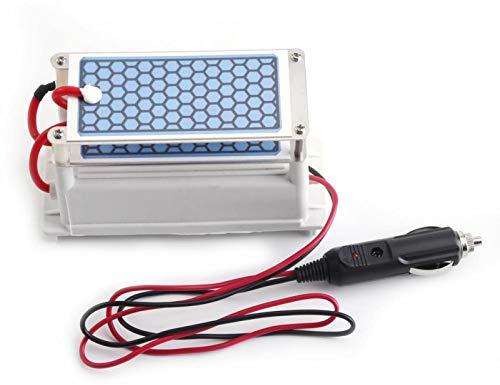 Ozongenerator 12 V 10 g/h Tragbare Ozonkeramikplatte Ozonisator-Luftsterilisator Geringer Stromverbrauch und Corona-Entladung für den Professionellen Heimwerkergebrauch