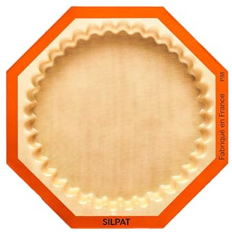 Silpat® #1 Original Non-Stick Fluted Tart Baking Mold Handcrafted in France Since 1965 - Trusted by World-Class Chefs - Certified Food Safe Silpat® Technology (Gift Box Packaging)