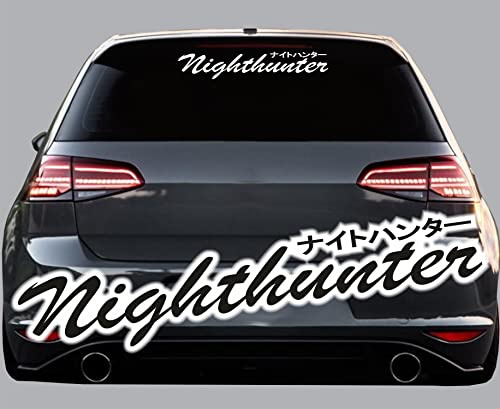 KLEBEKÖNIG Autoaufkleber Nighthunter Tuning Sticker Jdm 55cm Auto Decal