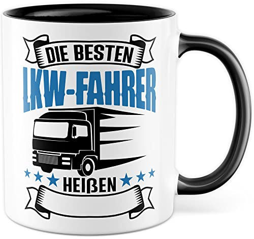 Tazza da caffè personalizzata camion autista tazza da caffè personalizzabile con nome desiderato divertente idea regalo personale autotrasportatore camion spedizioniere tazza personalizzata con