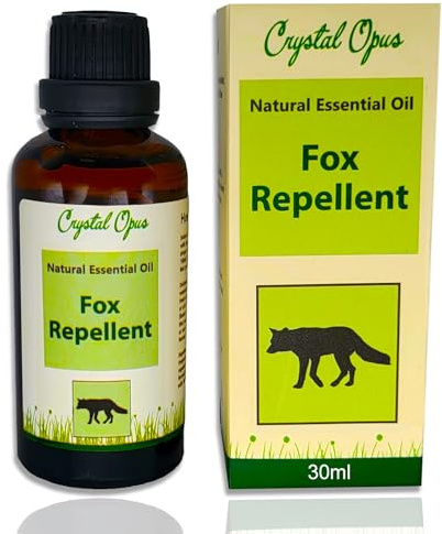 Makes 4 litres of Fox Repellent Spray. Tried & Tested Concentrated Blend of Chilli, Garlic & Citronella Oil. Ultra-Effective, Safe Deterrent. Dilute with Tap Water & Spray. Crystal Opus
