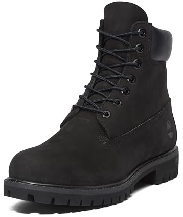Timberland Stivale impermeabile da uomo, 15,2 cm, Nabuk nero, 13 Wide