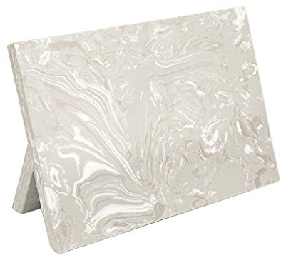 Porte-couteau magnétique en marbre de créativité nordique, support de bloc de couteaux, barre de couteaux de cuisine à domicile, accessoires porte-couteau (Couleur : Beige)