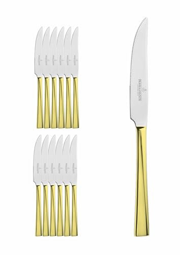 12 couteaux à steak, de la série Monterey Real Gold de Picard & Wielpütz