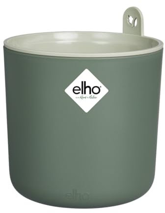 elho Happy Herbs 15 - Kräutertopf Selbstbewässernd - Anzuchttöpfe - 100% recyceltes Plastik - Ø 24.5 x H 23.1 cm - Grün/Laubgrün