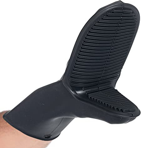 FRANZ MENSCH 6 Stück Hygostar Ofenhandschuhe Shark Black | Silikon, schwarz, L: 30cm, Einheitsgröße, Karton, Ofenhandschuhe, Gastronomiehandschuhe, Küchehandschuhe,Silikonhandschuhe, Backhandschuhe