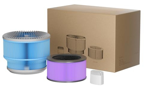 xCREAS Juego de filtros de repuesto para humidificador y purificador de aire HP400, juego de 3 filtros (humidificador + HEPA + filtro de agua), apto para HP400, juego de 3