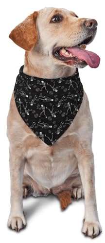Hundehalstuch, niedliches Totenkopf-Dreieck-Lätzchen, Hundetaschentuch, niedliches Hundezubehör, Hundehalstücher