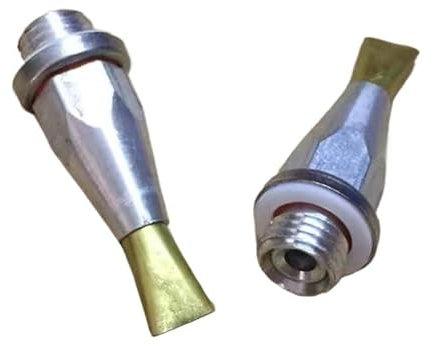 1 ugello largo for pistola for colla a caldo 6,0 mm/8,5 mm punta piatta 45 mm di lunghezza for riempire spazi vuoti, sigillare scatole, ampia copertura superficiale, accessorio for pistola for colla(8