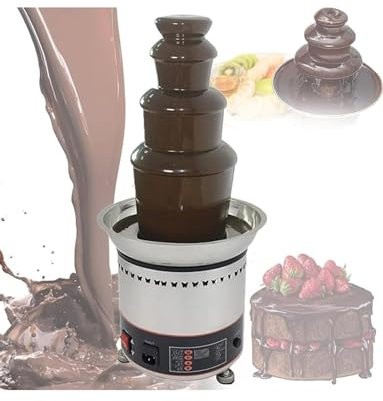 Macchina for fontana di cioccolato in acciaio inossidabile a 4/5 strati, macchina elettrica for sciogliere il cioccolato, riscaldamento, adatta for negozi, hotel, residenze, ristoranti, banchetti a 4