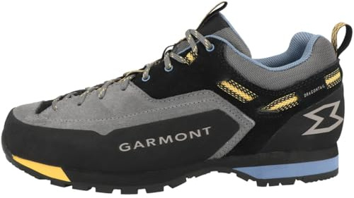 GARMONT Dragontail LT Evo, scarpe da uomo traspiranti e stabili, con fodera interna in rete e suola antiscivolo | Scarpe da trekking | Scarpe da arrampicata, December Grey Lemon Yellow, 47.5 EU