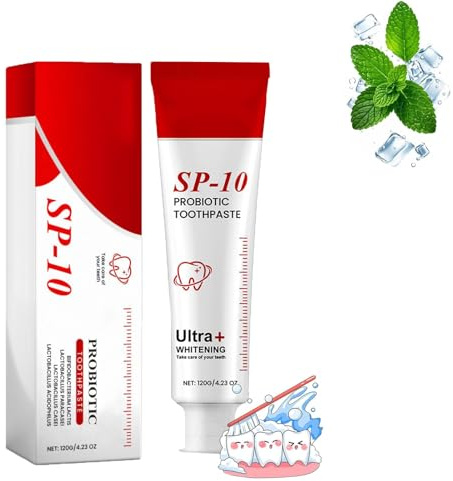SP-10 Probiotische Zahnpasta für Mundgesundheit,Sp-10 Probiotische Whitening-Zahnpasta, Frischer Atem, Tiefenreinigungspflege (1)