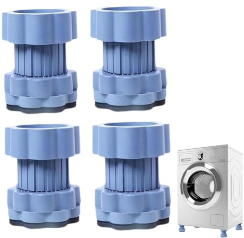 Universal Heightening Pad for Washing Machine Base,Anti-Slip Base,Adjustable Washer Dryer Leveling Stand for Pedestals Protection (4 Pcs)