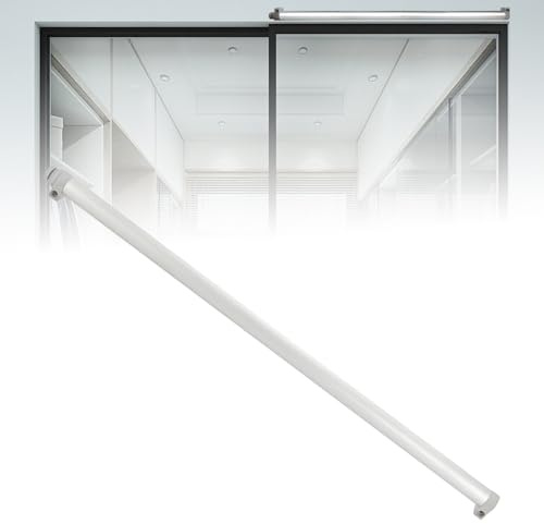 Chiudiporta scorrevole automatico con smorzamento pneumatico silenzioso, controllo della velocità a due stadi per una chiusura regolare, ideale per porte di terrazze, balconi e cucine