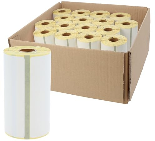 Labelident Thermoetiketten Eco 102 x 76 mm - für mobile Zebra- und Honeywell-Drucker - 16 Rollen à 200 Etiketten -19 mm Kern