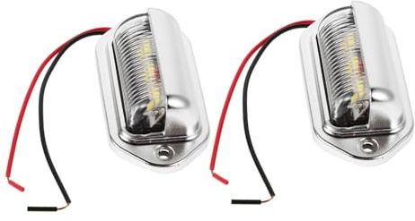 Beatifufu 2pezzi Luce Targa Led Perline Per Auto Camion Luci Di Posizione Laterali Dc Fanale Posteriore Per Veicoli Illuminazione Multiuso