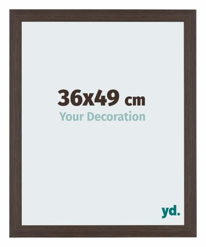 yd. Puzzlerahmen 36x49 Eiche Dunkel - Holz rahmen Mura | Your Decoration, Geeignet für Puzzles mit 500-1000 Teilen, Antireflex-Acrylglas aus Kunststoff , Wandmontage, Made in Holland
