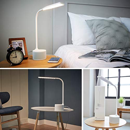 Pallo Eyes One Bluetooth-högtalare med USB-laddare och LED-lampa GOOLIGHTS_01 vit