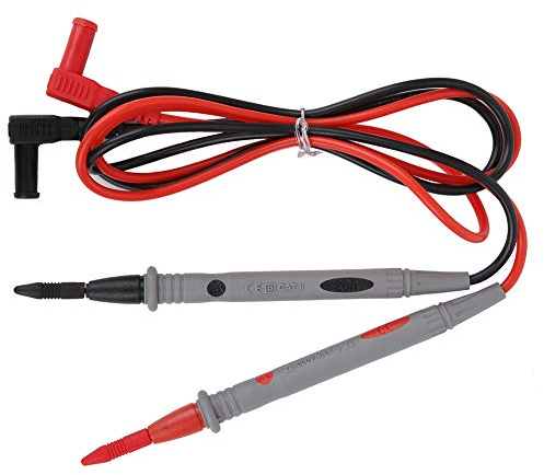 Nikou Puntali multimetro, 2 Pezzi AC/DC 1000V Puntale per Test multimetro in Silicone Tester per sonda Tester per elettricisti 20A