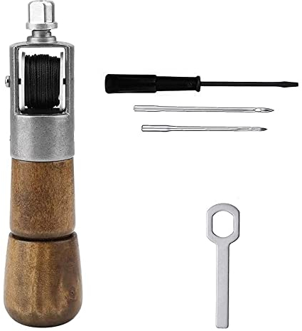 Tiardey Repair Stitch Tool Kit de réparation de Tapisserie d'ameublement d'alène de Couture et Couture de Cuir d'artisanat pour Les Maisons de Rebond,b?ches,Cuir,épais,Tissu,Chaussures,Sacs, Ceinture