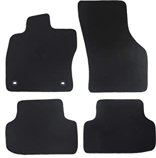 Fußmatten passend für Toyota Avensis Typ T27 (Baujahr 2008-2018), Hit schwarz | 4-TLG | Umrandung schwarz